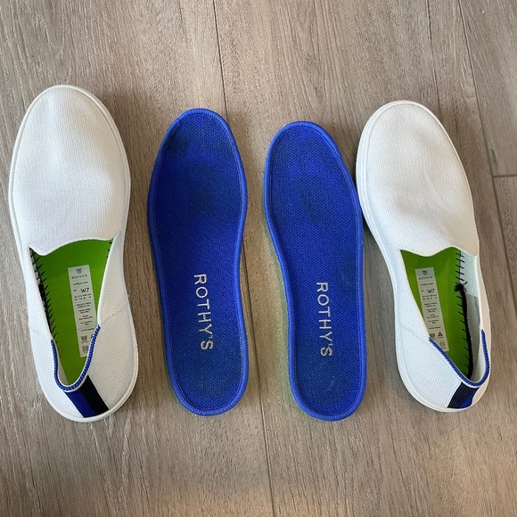 ROTHY’S The Original Slip On Sneaker White Size 7 - Picture 4 of 6